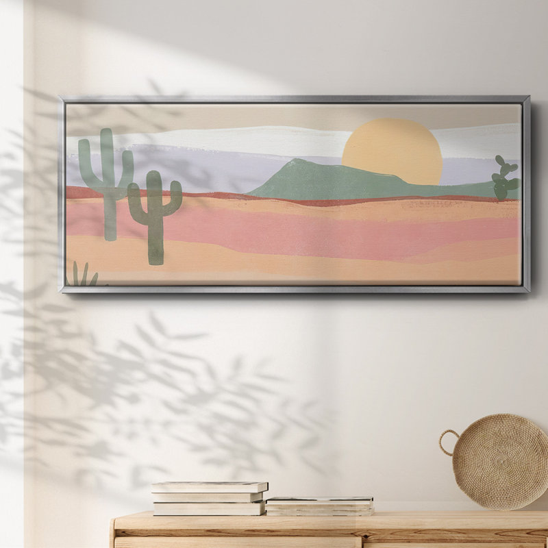 Cactus Plateau I - toile encadrée, 8" H x 20" W