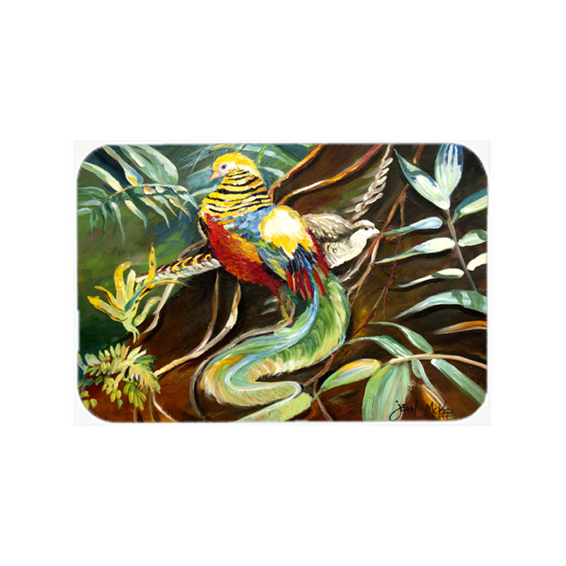 Caroline's Treasures Mandarin Pheasant Glass Cutting Board