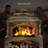 Elneta 32.28" W Steel Outdoor Fireplace with Log Storage