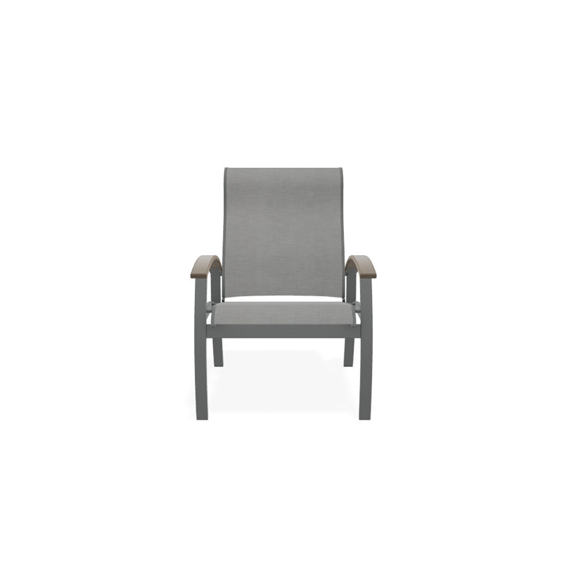 Chaise de patio Askar, Désert, Alliage Sunbrella®, Graphite texturé
