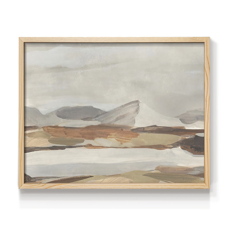 Dusky Mountain II - Reproduction encadrée - Restickable, Naturel, H 11 po x l 14 po