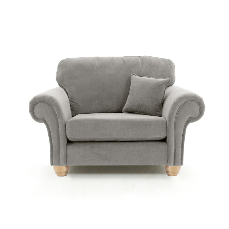 Foreston Velvet Armchair, Grey