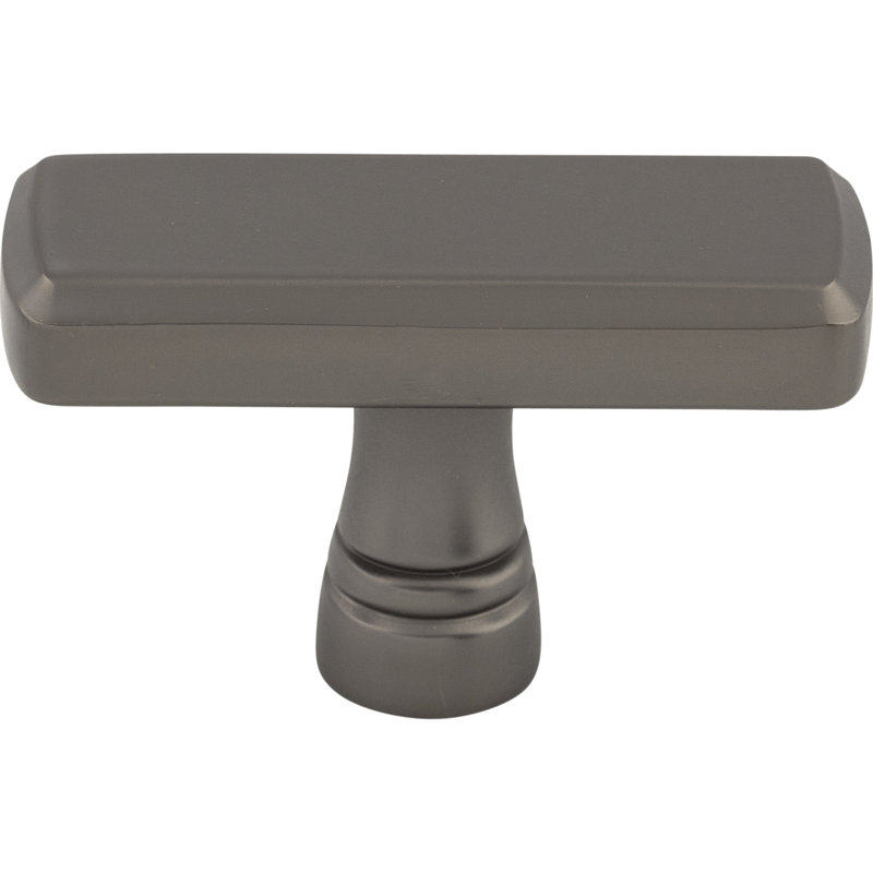Kingsbridge Rectangle Knob, Ash Gray, 1 7/8" Knob Length
