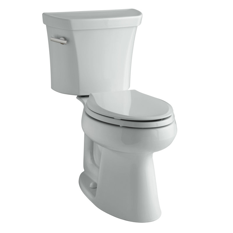 Toilette allongée deux pièces Highline, Gris glacé, Côté gauche, Non