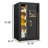 Digital Home Safe With - Theft Feature And Smart Alert, Removable Shelf For Valuables, Solid Cold Rolled Steel, Programmable Code, Felt Pad, Mute Function, Led Dark Spaces Electronic Steel Security