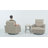 Carolle Outdoor Wicker Swivel Rocking Chair With Cushions, Wide-Arm Patio Lounge Chair For Porch & Backyard-2014121319