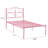 Chelby Set of 2 Twin Size Bed Frame Metal Platform Bed with Curved Design Headboard Strong Slats Support-971366176