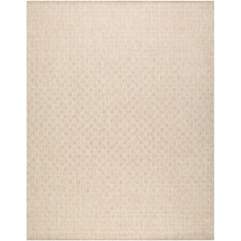 Galey Alix x Livabliss Westport Outdoor Machine Woven Rug, Rectangle 5'3" x 7', Tan