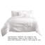 Ensemble d'édredon 4 pièces en microfibre blanche-1179934906