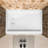 48" W x 32" D Solid Surface Single Threshold Shower Pan Base with Drain Cover Included, Textured Surface Slip-Resistant Shower Base Pan, White, Left Drain-113933121