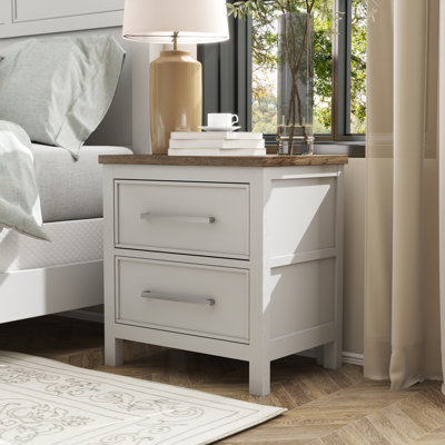 Lonegan Two-Tone 2-Drawer Nightstand