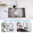 3-in-1 High-Arc Pull-Down Kitchen Faucet with Press-Activated Glass Rinser and Multi-Function Sprayer-118330005