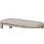 Banc contemporain à hauteur de comptoir en brun et gris beige, siège et repose-pieds rembourrés, tabouret en bois brun clair / brun avec structure en bois d'ameublement gris pour la salle à manger
