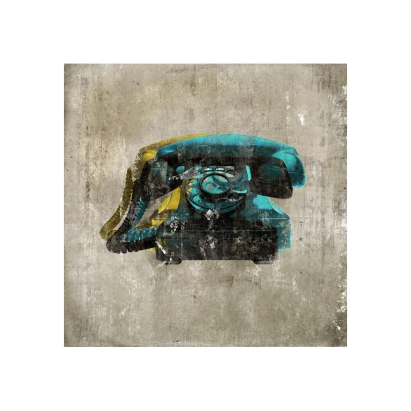Polarized Telephone Print by Austin Beiv, Knife Gel, 40" H x 40" W