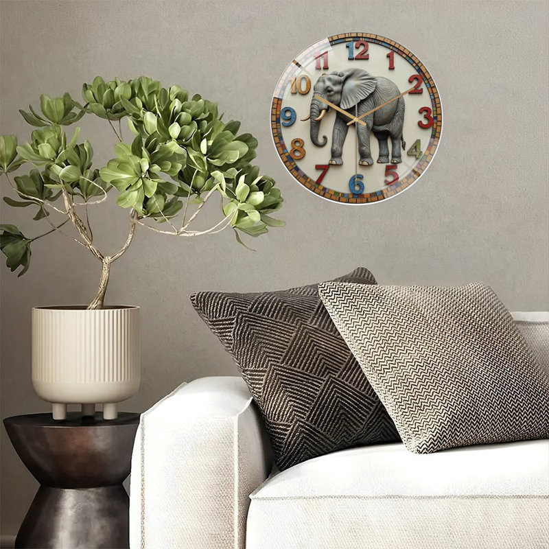Horloge murale Elephant