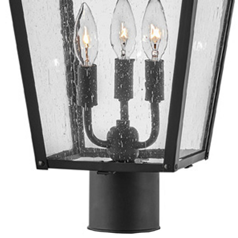 Huntersfield 20.75" H Hardwired Lamp Post (Full), Black