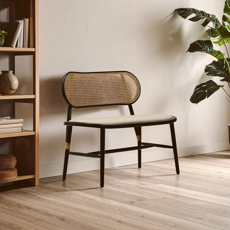 Anjanette Polyester Upholstered Bench