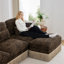 Upholstered 100.3 " Chenille Sofa-539665270-539665269