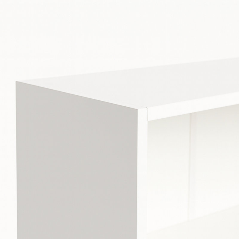 5-Tier Bookshelves Storage Cabinet White, White