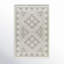Saber Southwestern Flatweave Wool Area Rug in Gray/White-27174387