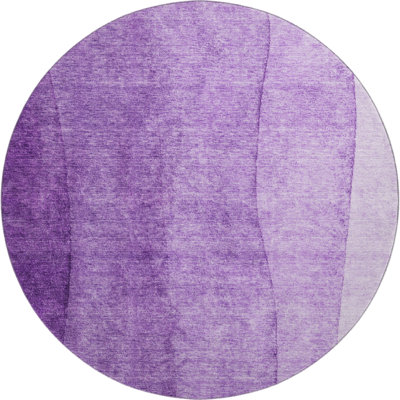Premium Machine Washable Prisco Purple Rug