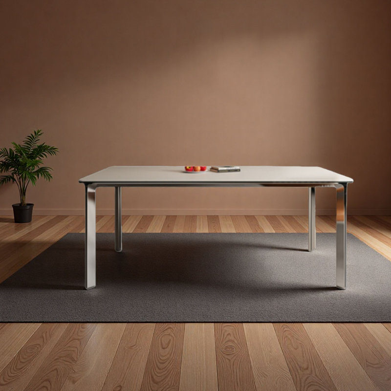 Table de salle à manger moderne et minimaliste, H 29,5 po x L 70,9 po x l 31,5 po