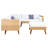 Chicago Wood 6 - Person Patio Conversation Set with Cushions-1606798681