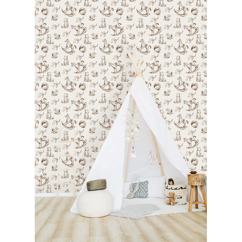 Rouleau de papier peint adhésif pour enfants, L 10,42 po x l 25 po