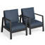 Chaise de patio en aluminium avec coussins-777205571