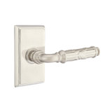 Flat Privacy (Bed & Bath) Door Lever with Rectangle Rosette