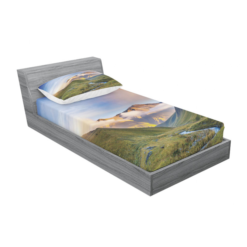 Microfiber Sheet Set, Queen Sheet Set with Fitted Sheet