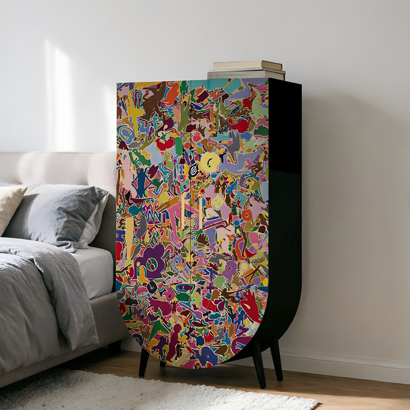 Household independent retro style wardrobe