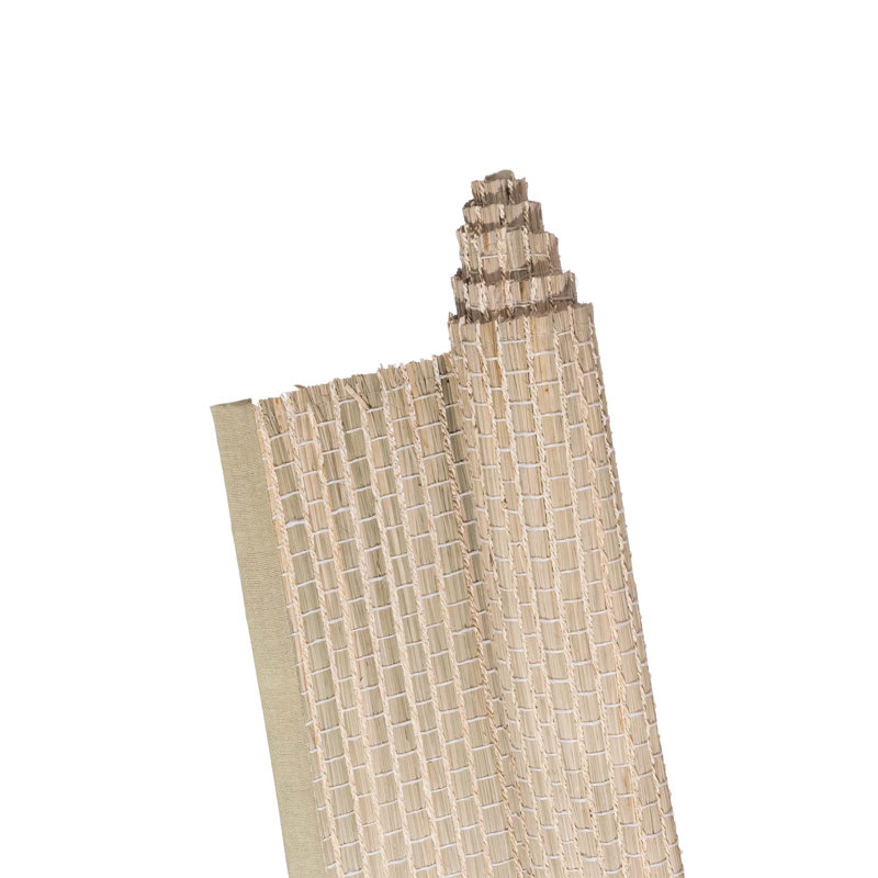 Tapis brun en jute / sisal rectangulaire tissé à la machine 2 pi 4 po x 4 pi 2 po Cambrielle