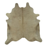 Handmade Cowhide Taupe Rug