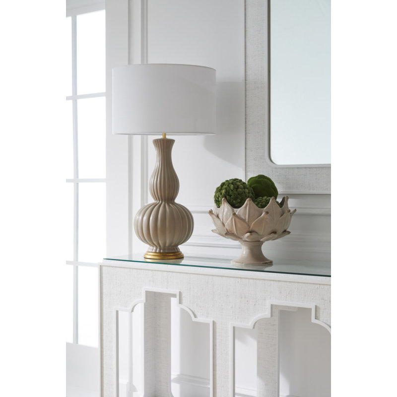 Augusta Lamp - Olive, Beige/Gold