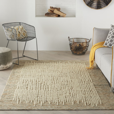 Maroun Abstract Wool Hand Woven Area Rug