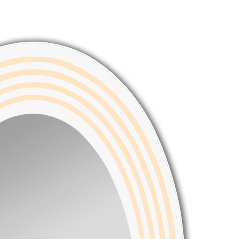 Contemporary Oval Wall Mirror
