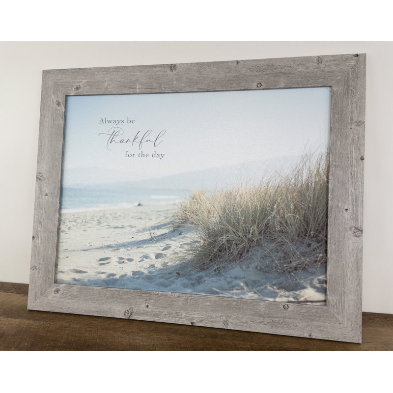 «Always Be Thankful For The Day», art décoratif nautique
