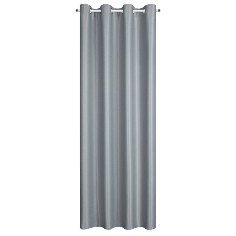 Madelyn 100% Polyester Room Darkening Curtain Single Panel, Light blue