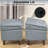 18.5" W Upholstered Corduroy Ottomans for Living Room,Bedroom,Storage Footstools Seating-579644386