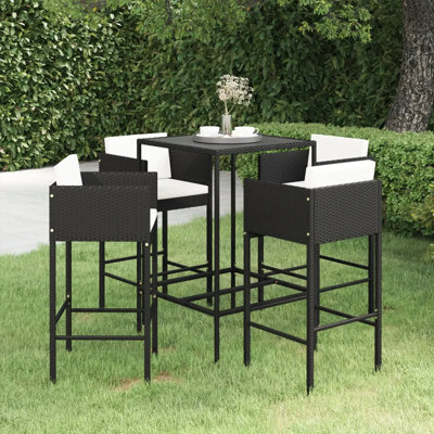 Garden Bar Set with Cushions
