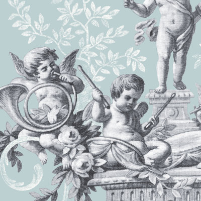 Rouleau de papier peint lisse L 34,45 pi x l 20,47 po Cherub Toile