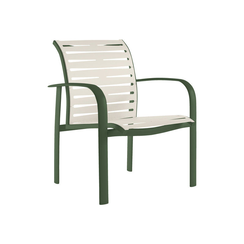 Laguna Beach EZ Span™ Outdoor Dining Armchair, Mocha, Parchment