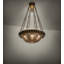 Luminaire suspendu 6 lumières Fleur-de-lis 28 "