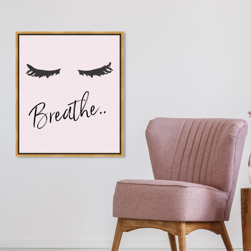 Breathe - reproduction d'art, Toile encadrée d'or