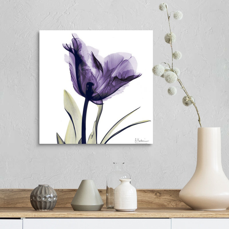«Manigault», fleur mauve par Kiranjit, reproduction de photo, H 16 po x l 16 po x P 1,5 po, Toile