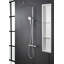 Niche de douche encastrée 36 po x 9 po - Acier inoxydable de calibre 18 - Insert mural rectangulaire pour le rangement de la salle de bain - Finition blanc crème
