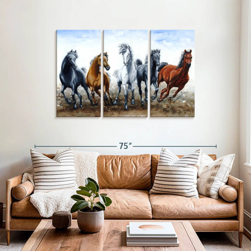 Brampt Wild Arabians, H 36 po x l 57 po