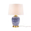 Lampe de table bleue en céramique