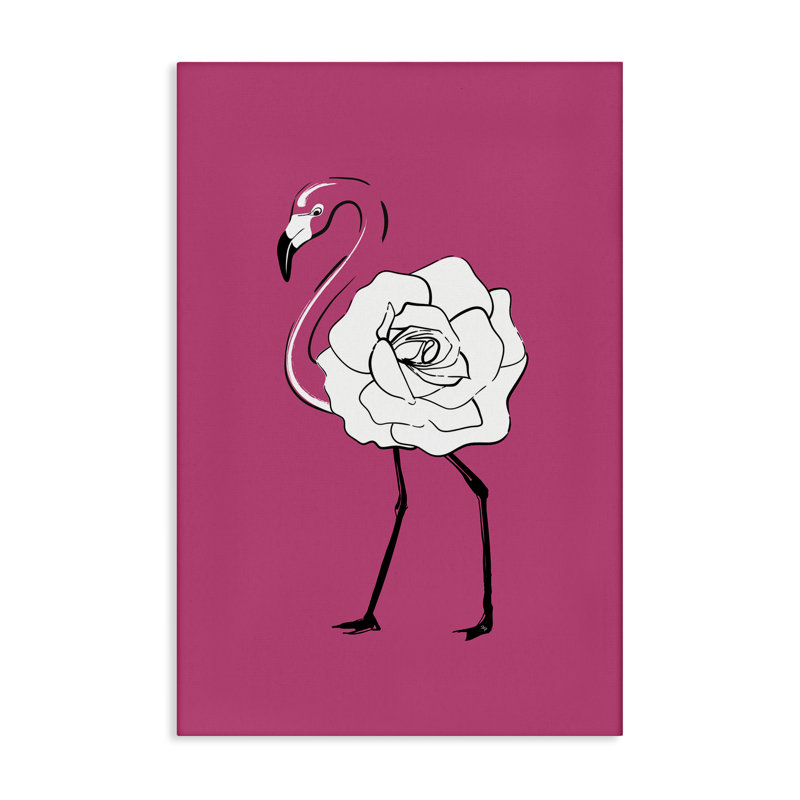 «Rose Blossom Flamingo» par Martina Pavlova, H 45 po x l 30 po
